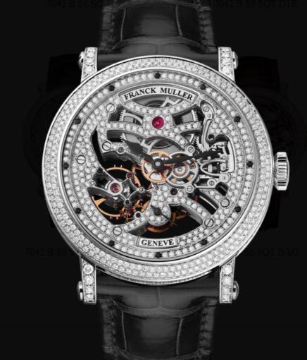 Review Franck Muller Round Men Skeleton Replica Watch for Sale Cheap Price 7042 B S6 SQT D MVT D OG